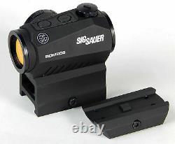 New Sig Sauer Romeo 5 1x20mm 2 MOA Red Dot Sight with Mounts SOR52001