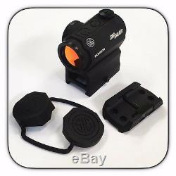 New Sig Sauer Romeo 5 Red Dot Sight 2 MOA MOTAC With 2 Risers Romeo5 SOR52001