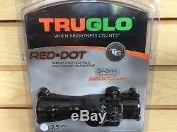 New Truglo Red Dot Sight 2x42mm 2 Power Scope 2.5 MOA TG8030B2