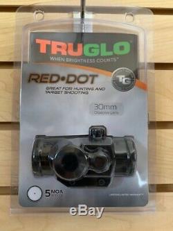 New Truglo Red Dot Sight 30mm Scope 5 MOA TG8030P