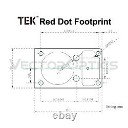 Open Reflex Red Dot Pistol Sight For Sig P320 P226 Doctor Slide Cut 6moa Dot