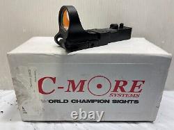 READ! C-MORE SlideRide ALUMINUM Red Dot HOLOGRAPHIC Sight Std. Switch 4 MOA
