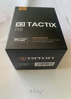 RITON Optics 3TPRD 3 Tactix PRO Pistol / Rifle RED DOT 1x3 MOA BLACK for RMR CUT