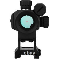 Rifle Red Dot Sight Gun Firearm Reflex Optics Scope Riser Mount 1x20mm 3MOA NEW