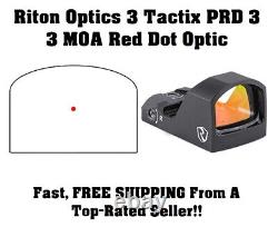 Riton Optics 3 Tactix PRD 2 -3 MOA Red Dot Sight Shake Awake & Auto Brightness