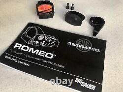 SIG SAUER Romeo1Pro 1x30mm 6MOA Red Dot Reflex Sight Black NEW with Tool & Battery