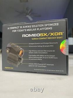 SIG SAUER Romeo5 XDR Compact Red Dot Sight 1x20mm 2 MOA SOR52102 (BRAND NEW)