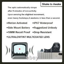 Shake Awake Mini Red Dot Reflex Sight Zulisy OTTER for RMSc cut glock 43x mos