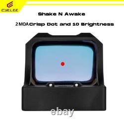 Shake Awake Red Dot Reflex Sight HAWK0 for RMSc Cut Slide Glock 43 MOS P365XL