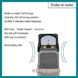 Shake Awake Red Dot Reflex Sights OAK for PSA Dagger Glock Canik WALTHER RMR Cut