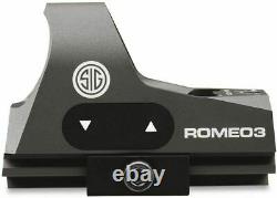 Sig Sauer ROMEO3 1x25 mm Reflex Sight 1 MOA Red Dot with Riser ROMEO 3 SOR31002