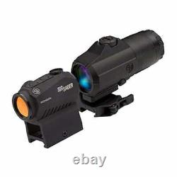 Sig Sauer ROMEO5 Red Dot Sight 2MOA Dot withJULIET3 Magnifier SORJ53101 Black