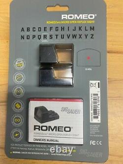 Sig Sauer ROMEO Zero Reflex Sight 6 MOA Red Dot Black SOR01600 New