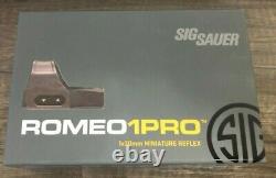 Sig Sauer Romeo1Pro 1x30mm 6 MOA Red Dot Sight with Shroud SOR1P101