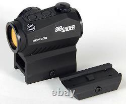 Sig Sauer Romeo 5 1x20mm 2 MOA Red Dot Sight with Mounts Black