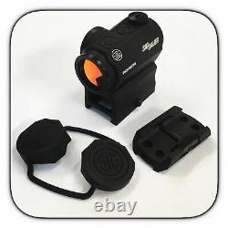 Sig Sauer Romeo 5 1x20mm 2 MOA Red Dot Sight with Mounts SOR52001 (Black)