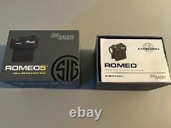 Sig Sauer Romeo 5 1x20mm 2 MOA Red Dot Sight with Mounts SOR52001 Open Box