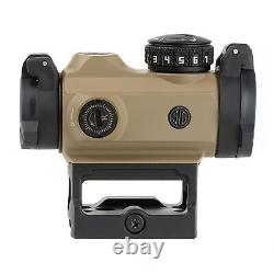 Sig Sauer Romeo-MSR 1x20mm 2MOA Compact Red Dot Sight FDE SOR72011 withRiser New