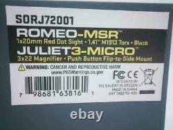 Sig Sauer SORJ72001 Romeo-MSR Red Dot Sight & Juliet3-Micro Magnifier Combo Kit