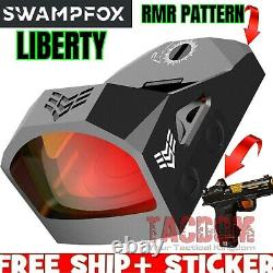 SwampFox Optics LIBERTY 1x22 3 MOA MICRO REFLEX WCover for RMR PATTERN CUT SLIDE