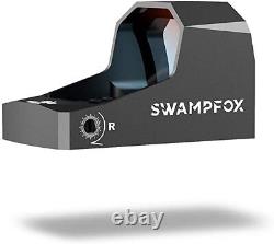 Swampfox Sentinel Micro Reflex RED DOT (RMsc Pistol Cut) Shake n Wake 3 MOA dot
