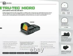 TRUGLO TRU-TEC 3-MOA Micro Red Dot Sight Open Reflex Optic, RMR & Picatinny