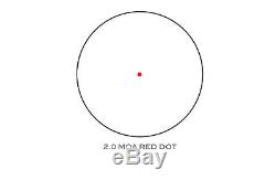 Trijicon 1x25mm MRO 2.0 MOA Red Dot Sight & High Mount Black MRO-C-2200006