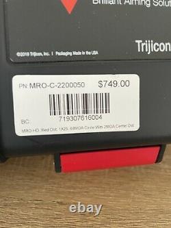 Trijicon MRO HD 1x25 Red Dot Sight 68 MOA Reticle with 2 MOA Dot MRO-C-2200050