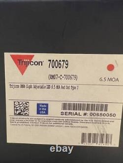Trijicon RMR Type 2 Adjustable 6.5 MOA Reflex Red Dot Optic Black LS(320818)