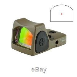 Trijicon Type 2 RMR 6.5 MOA Adjustable LED Red Dot Sight, FDE RM07-C-700717