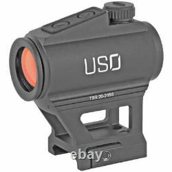 US Optics, TSR-1X, 5 MOA Red Dot, Black, 3-Night Vision Compatible Levels, Picat