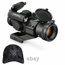 VORTEX StrikeFire II 4 MOA Red Dot Sight and Men's Black with Logo Cap