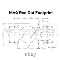 Vector Optics Frenzy Red Dot Gold Pistol Sight Waterproof 1X17X24 SCRD-55 MIC