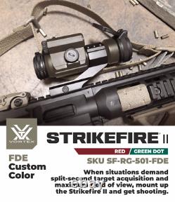Vortex Optics StrikeFire II 4 MOA Red/Green Dot Scope FDE SF-RG-501 Customized
