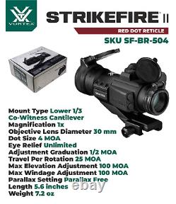 Vortex Optics Strikefire II 4 MOA Red Dot Sight and Free Hat Camo Digital Bundle