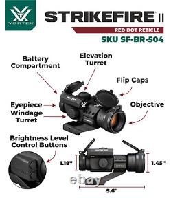 Vortex Optics Strikefire II 4 MOA Red Dot Sight and Free Hat Camo Digital Bundle
