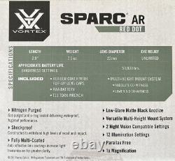 Vortex SPARC 2 MOA Red Dot Sight Matte Black (SPC-AR2) New