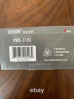 Vortex Venom 3 MOA Red Dot VMD-3103 Complete in Box